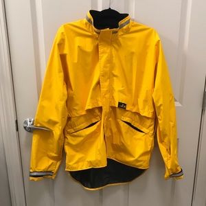 Men’s Yellow Rain Jacket, Size L